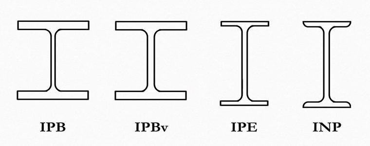 تفاوت بین تیرهای IPB و IPE و INP